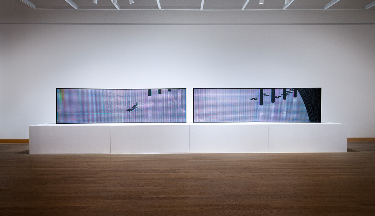 TETSUO SUZUKA ARTWORK [Uji Bridge Reflection Through The Screen]